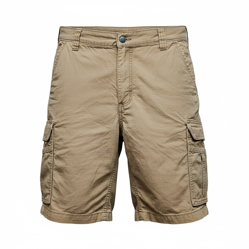 Carhartt Force Tappen Men's Relaxed Fit Cargo Ripstop Work Shorts Dark Tan Sz 36